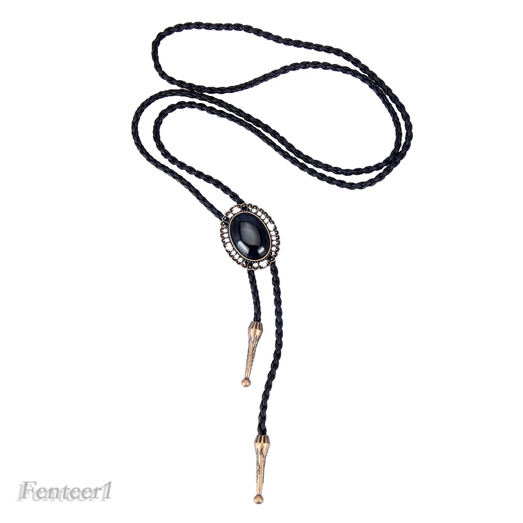 1 Dây Chuyền Mặt Đá Oval Phong Cách Cao Bồi Phương Tây