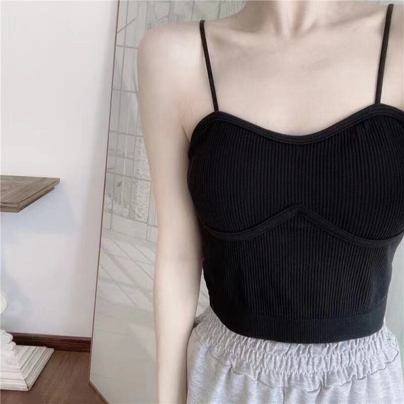 Áo Bra Nữ Dáng Lửng Tăm 2 Dây Khoét Ngực Có Mút Lót Tôn Ngực mã 1830