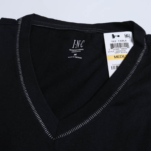 Áo Thun Nam Cổ Tim Màu Đen, Trắng, Xanh Đen👕 FO76 SHOP👕