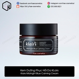 Kem Dưỡng Cấp Ẩm, Phục Hồi Da Klairs Midnight Blue Calming Cream