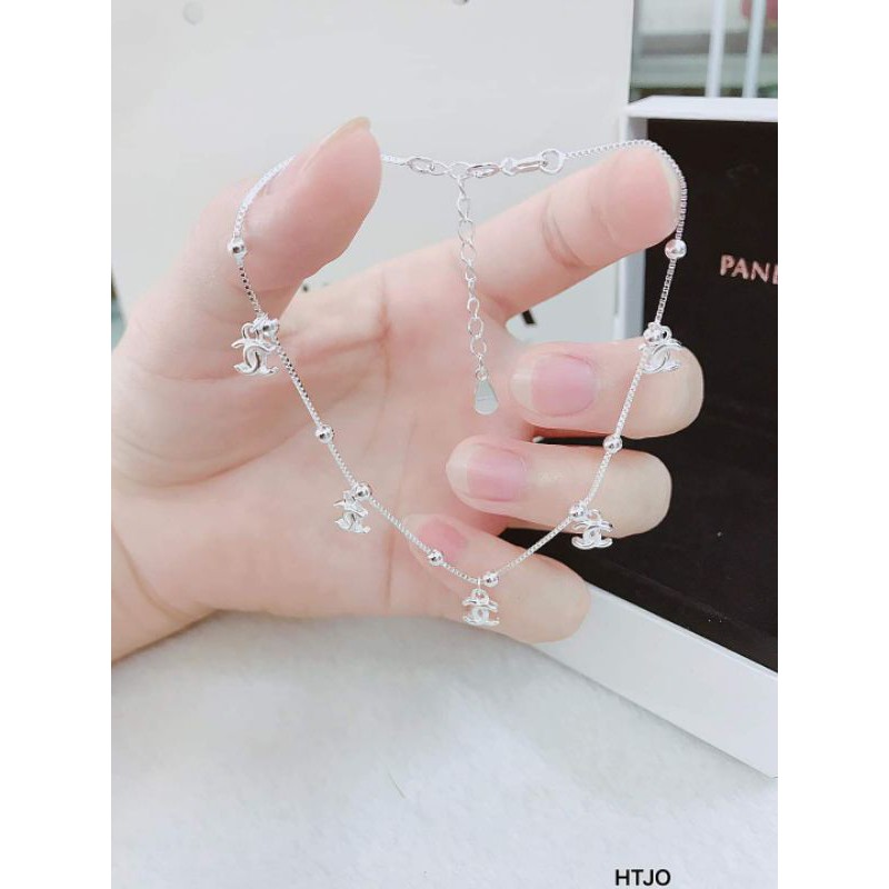 LẮC CHÂN BẠC TREO CHỮ X- LẮC CHÂN BẠC ĐẸP CHO NỮ