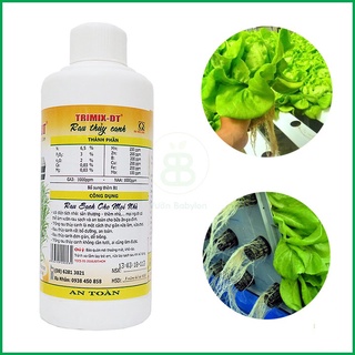 Dung dịch thủy canh rau Điền Trang TRIMIX-DT (500ml) trồng rau sạch tốt cho sức khỏe