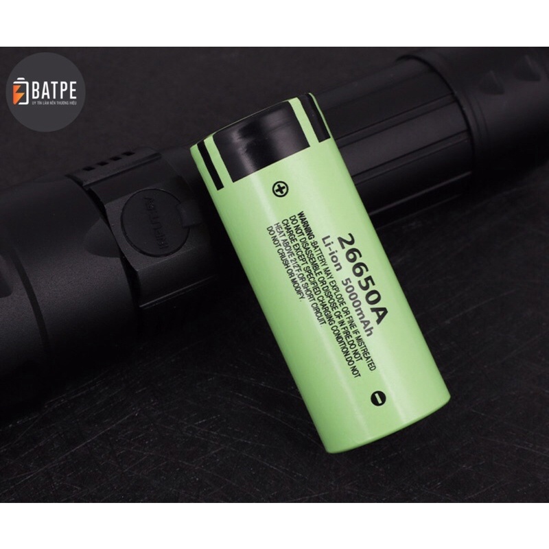Pin sạc 26650 mới 100% Panasonic dung lượng 5000mAh xả 25A