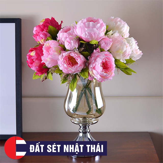 KHUÔN HOA MẪU ĐƠN PEONY HOA ĐƯỜNG, XÔI HOA ĐẬU, KHUÔN CẮT HOA ĐẤT SÉT