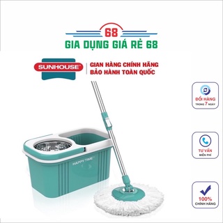 Bộ lau nhà xoay 360 độ Happy Time KH-CL330S [tặng thêm 1 bông lau][Sunhouse]