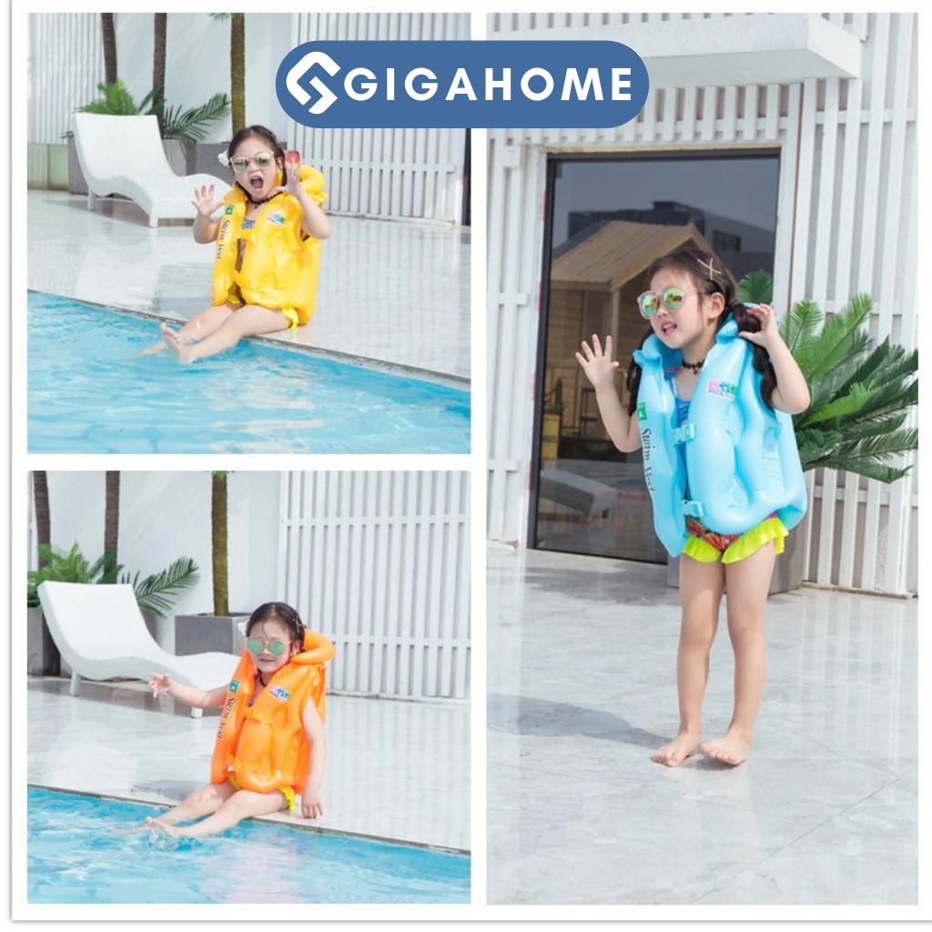 Áo Phao Bơi Đỡ Cổ An Toàn Cho Bé Từ 5-8 Tuổi GIGAHOME 4088