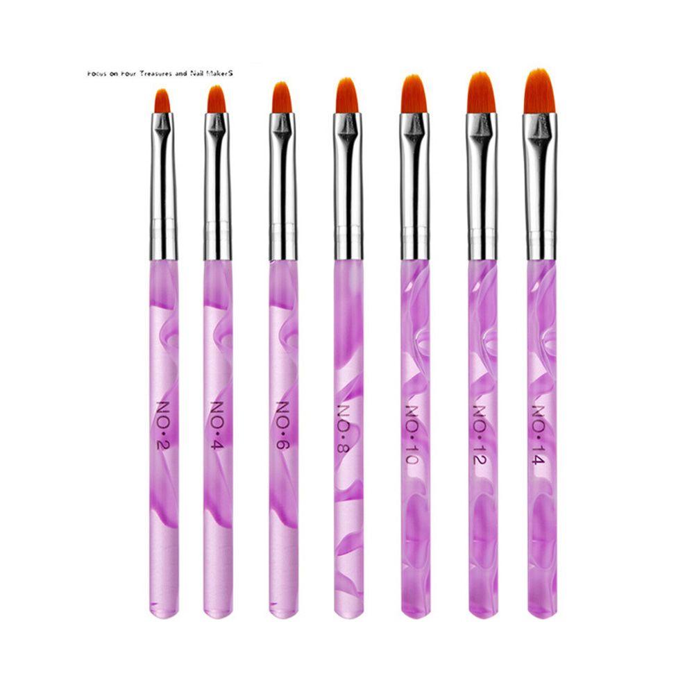 EUCA Bộ 7 Cọ Vẽ Móng Tay Nghệ Thuật