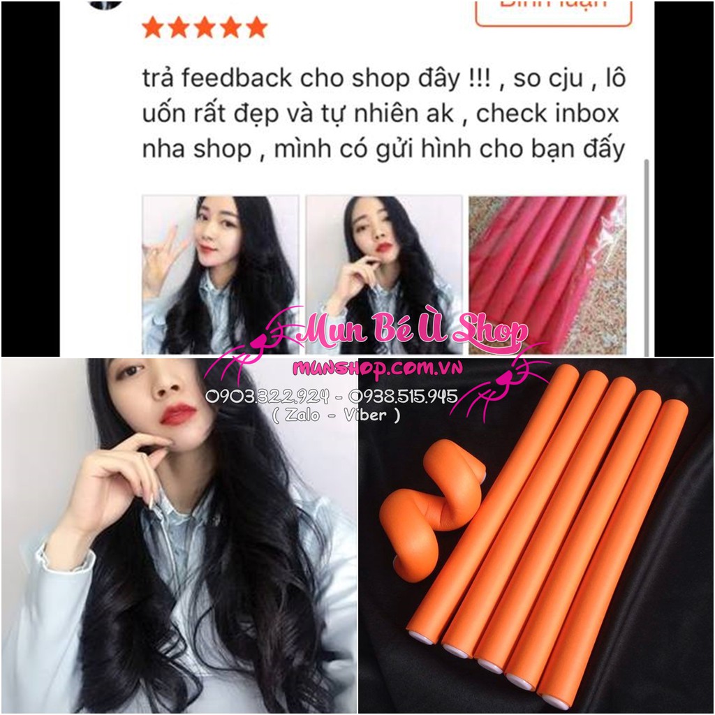 LÔ UỐN TÓC FLEXI ROD siêu đẹp set 6 cái không dùng nhiệt và bảo vệ tóc Flexi Rods