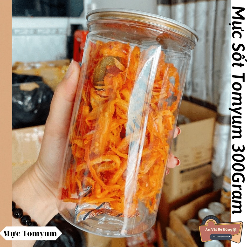 Mực sốt Tomyum ăn vặt 300Gram FreeShip