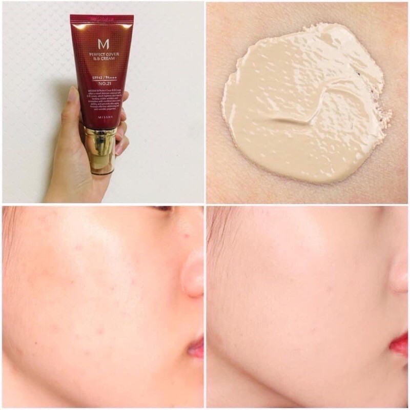 ( DATE 2023) Kem nền MISSHA M Perfect Cover BB Cream 50ml TONE 21 | BigBuy360 - bigbuy360.vn