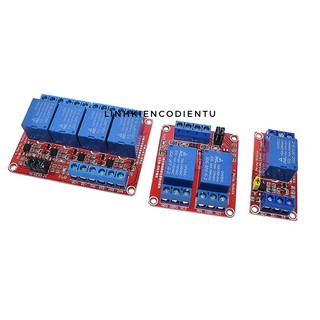 Module 1 Relay 5V Kích Mức Cao/Thấp V1 (màu đỏ)