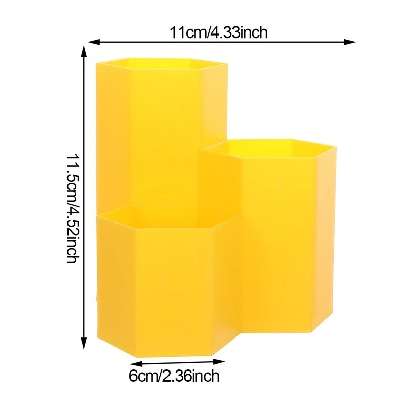 [Hàng mới về] Ống đựng cọ trang điểm thiết kế lục giác cỡ lớn đa năng tiện dụng