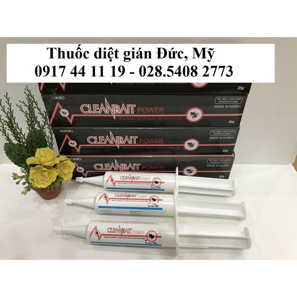 Gel diệt Gián Đức - Cleanbait Power dạng gel, tuýp 20g, 35g - sản phẩm nhập từ Hàn Quốc.