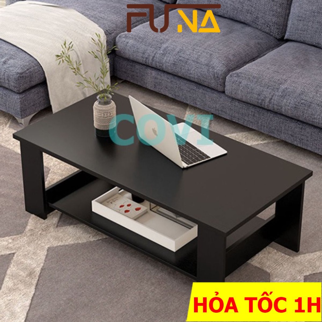 Bàn Sofa Gỗ 2 Tầng FUNA Để Ở Phòng Khách Làm Bàn Uống Trà Giải Trí Tiện Lợi Phong Cách Trẻ Trung HIện Đại - BT06