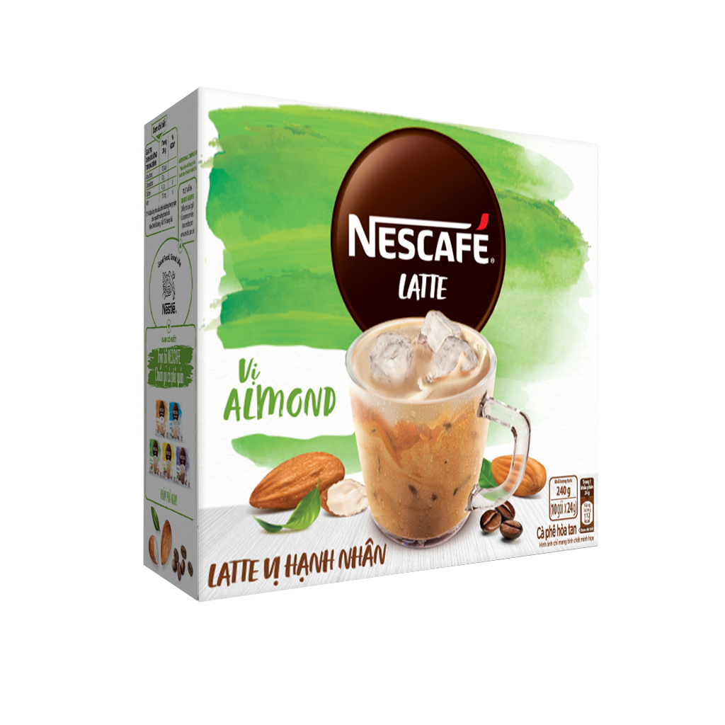 Cà phê hòa tan NESCAFÉ Latte Sữa Hạt Vị Hạnh Nhân