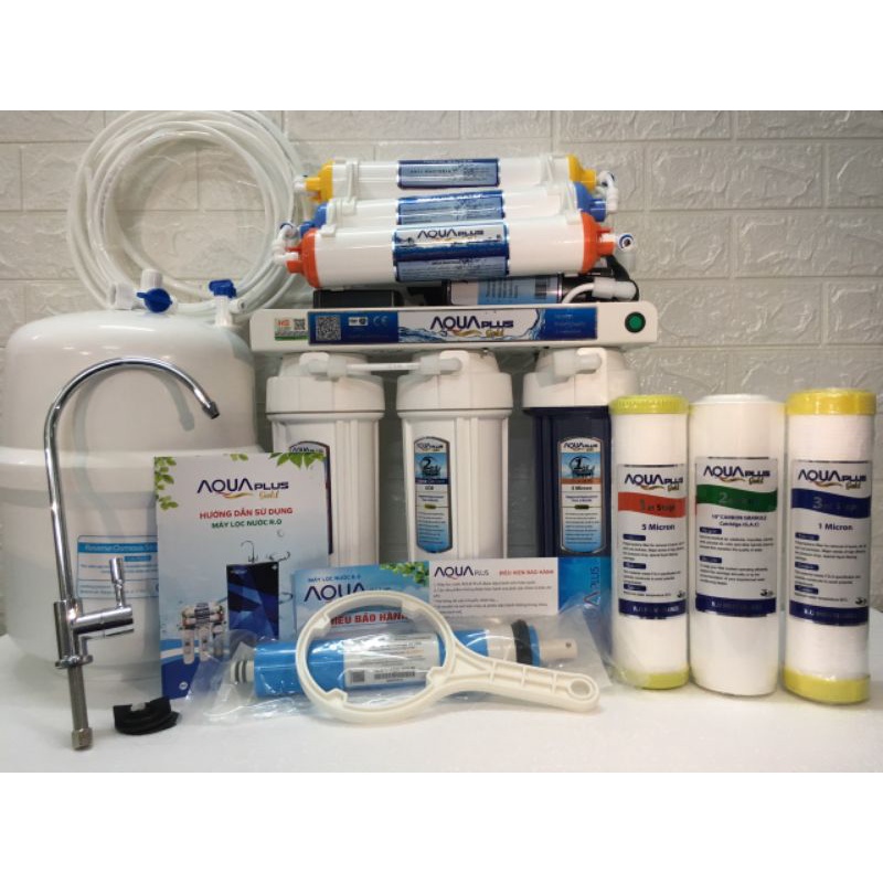 Máy Lọc Nước RO Không vỏ tủ AQUA Plus 11 Cấp lọc đèn uv, Máy Lọc Nước lắp Gầm Bếp
