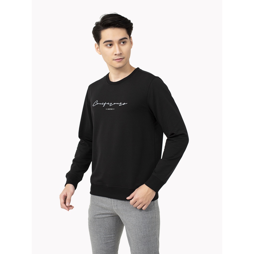 Áo thu đông nam Aristino  cotton mềm nhẹ màu sắc trẻ trung ASW023W1