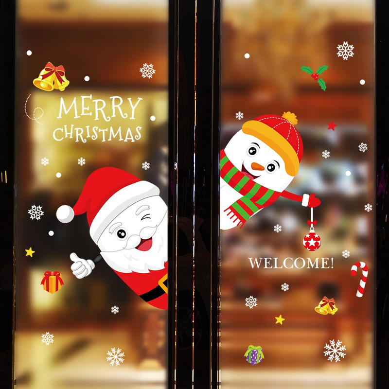 Decal dán tường , dán kính chào Noel - Giáng sinh 02