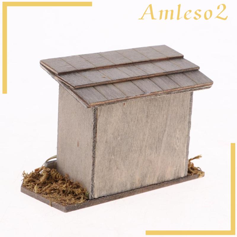 Mô Hình Ngôi Nhà Gà Bằng Gỗ Tỷ Lệ 1/12 Dùng Trang Trí Vườn Nhà