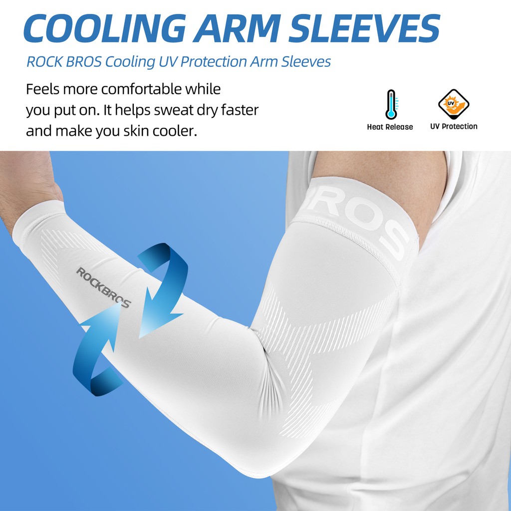 Rockbros Găng Tay Chống Nắng UPF50 Chống Tia UV Chống Trượt Thoáng Khí Dành Cho Nam Và Nữ