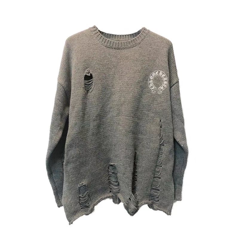 Áo len chrome heart rách