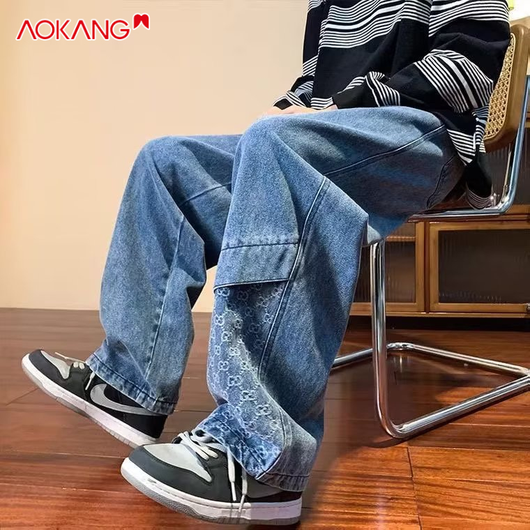 Quần Jeans Dài Phong Cách Hip Hop Thời Trang Cho Nam