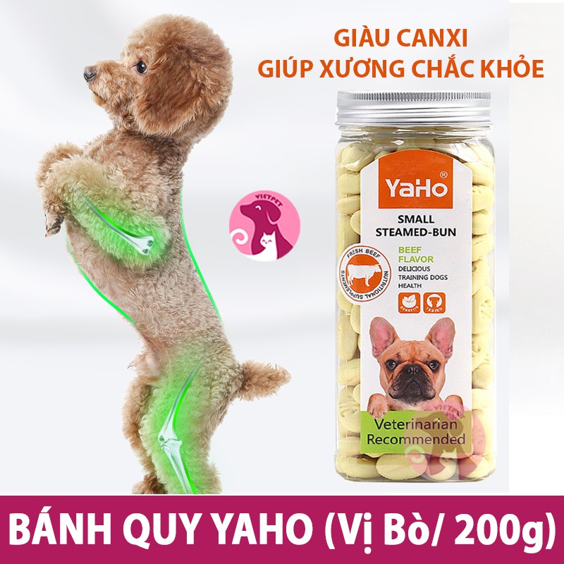 [SALE SỐC] SNACK bánh thưởng YAHO bổ sung canxi cho cún - 200g &amp; 100g tiện lợi