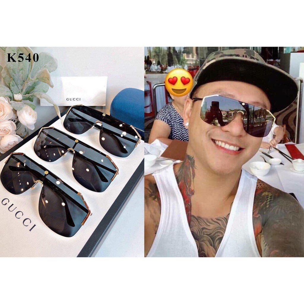 Kính Thời Trang Nam Cao Cấp - Kính Tuấn Hưng Viền Mạ Vàng K540 shopthoitrang