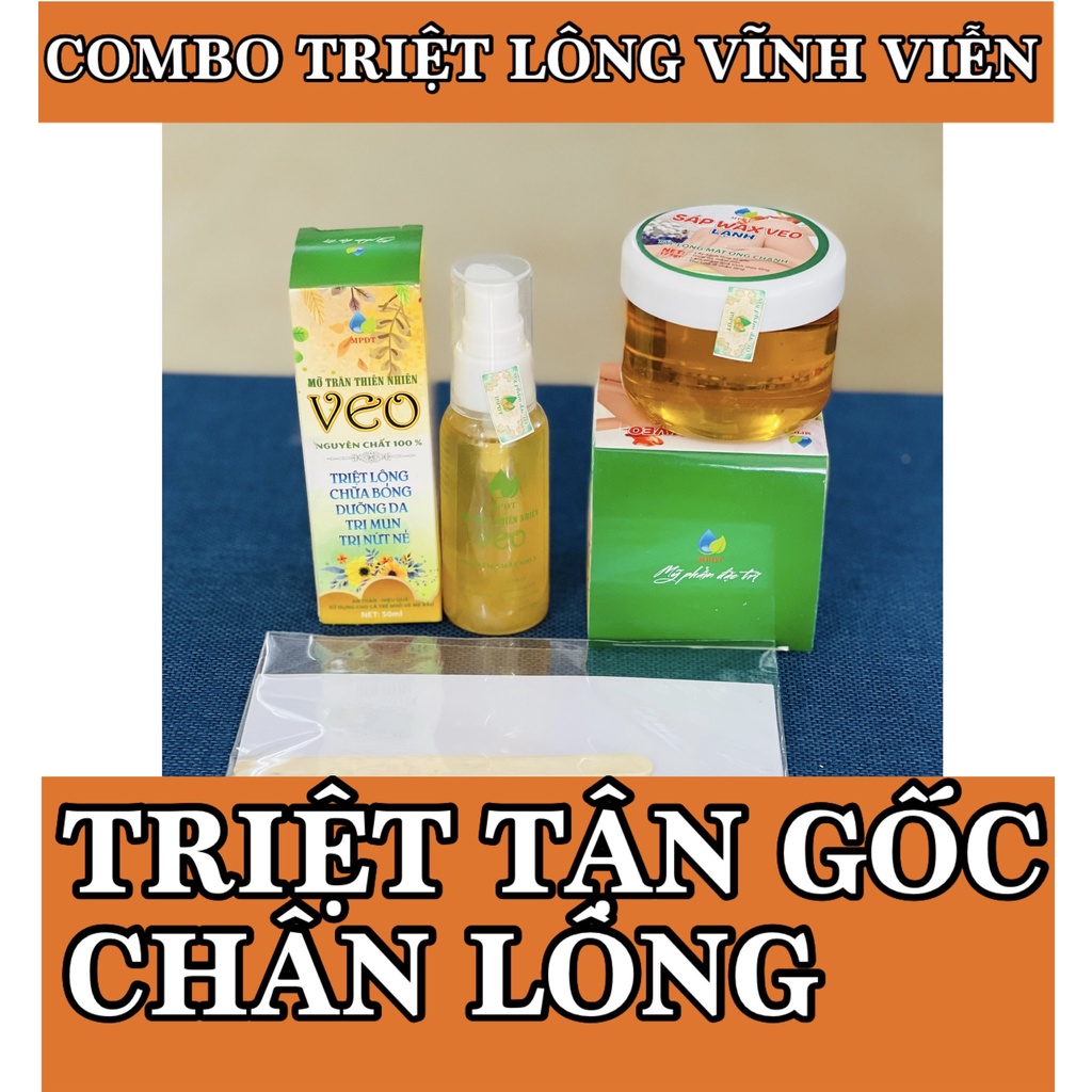 Combo triệt lông vĩnh viễn Wax + Mỡ Trăn