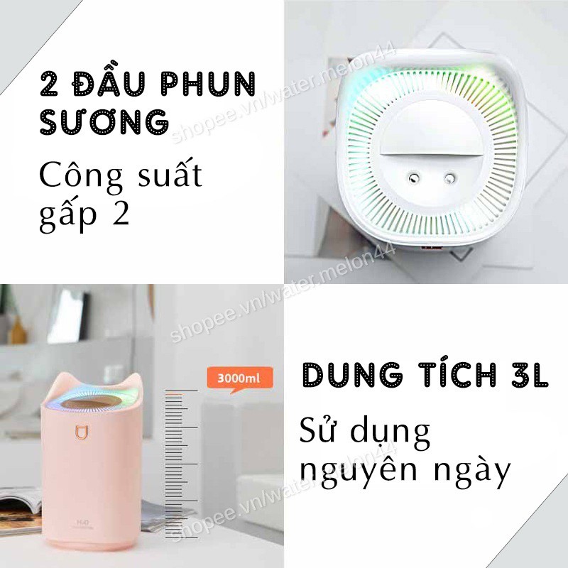 MÁY PHUN SƯƠNG TẠO ĐỘ ẨM DUNG TÍCH LỚN 3 LÍT