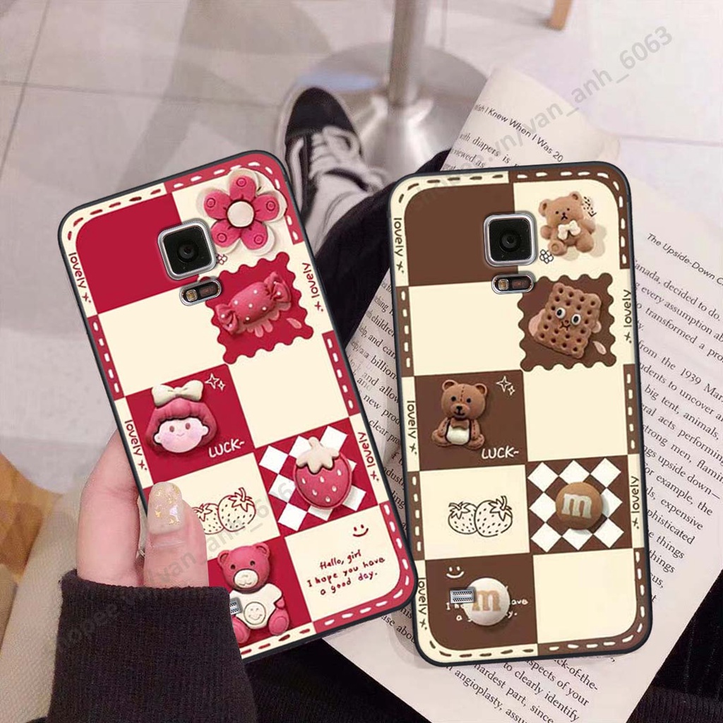 Ốp lưng Samsung Note 4 / Note 5 hình gấu, kẹo dễ thương cute