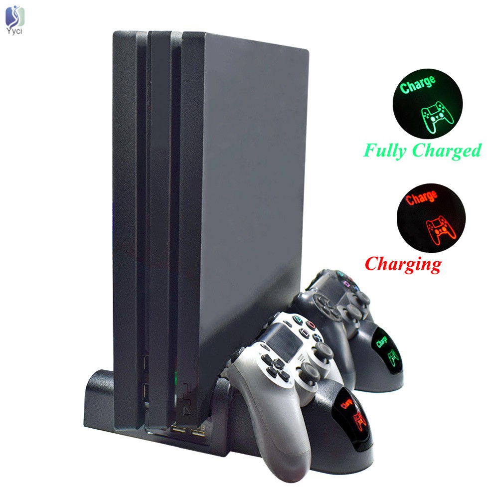 Đế đỡ đứng tản nhiệt với đèn LED thích hợp cho PS4/ PS4 Slim/ PS4 Pro