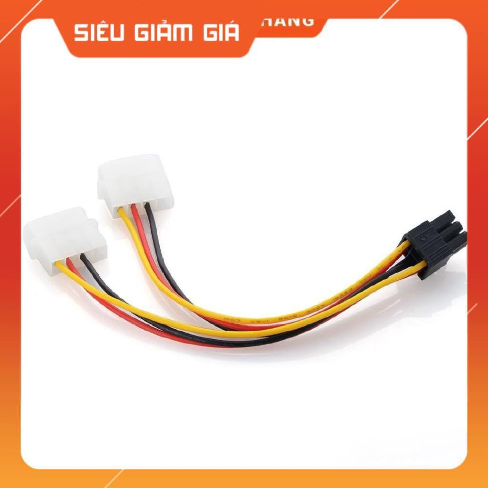 Cáp nguồn 4 Pin IDE sang 6-pin PCI-E