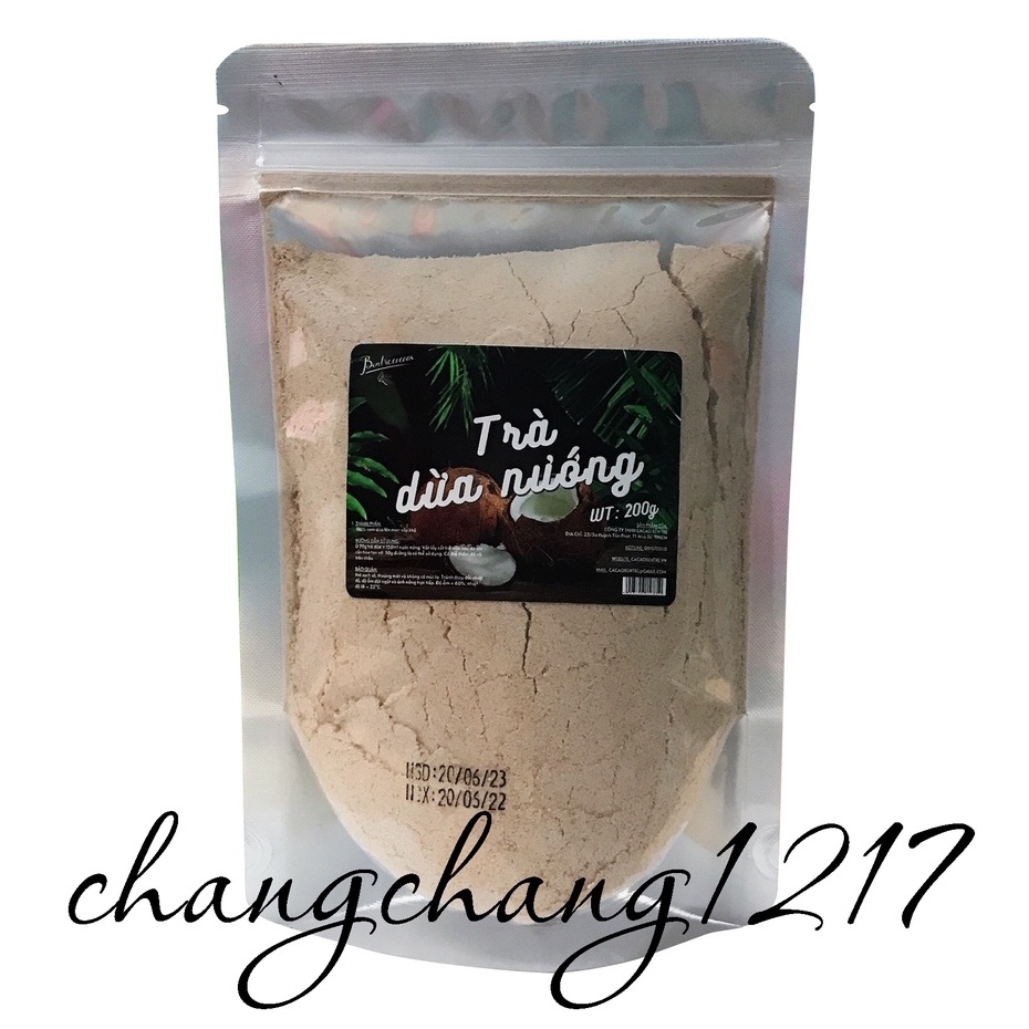 Trà Dừa Nướng Gói 200gr