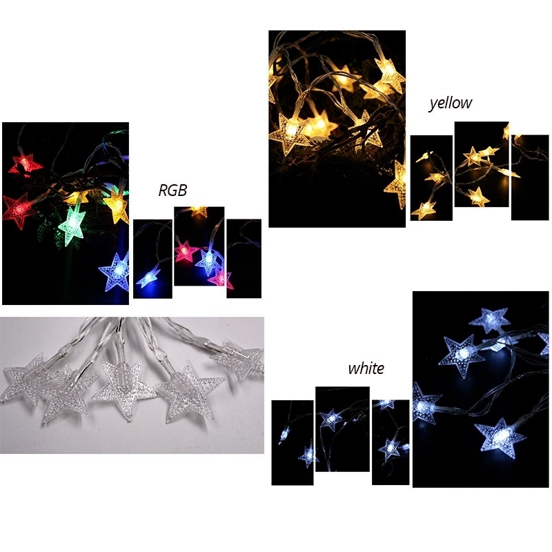 Dây Đèn LED 10 Bóng Trang Trí Tiệc Giáng Sinh Năm Mới