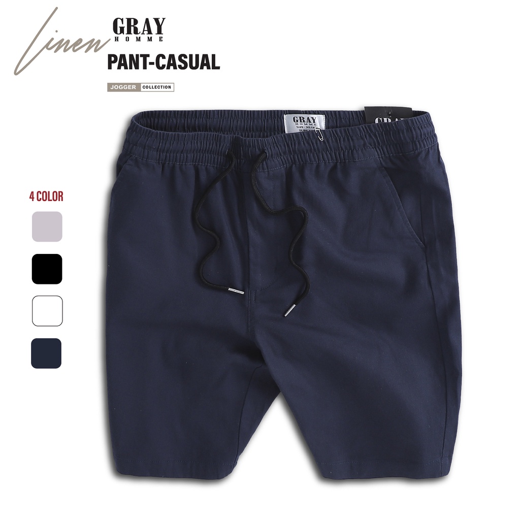 Quần Short Nam Cạp Chun Trẻ Trung, Nam Tính, Mêm, Nhẹ, Thoáng, Mặc đi biển GrayHomme (BI051-CK01)