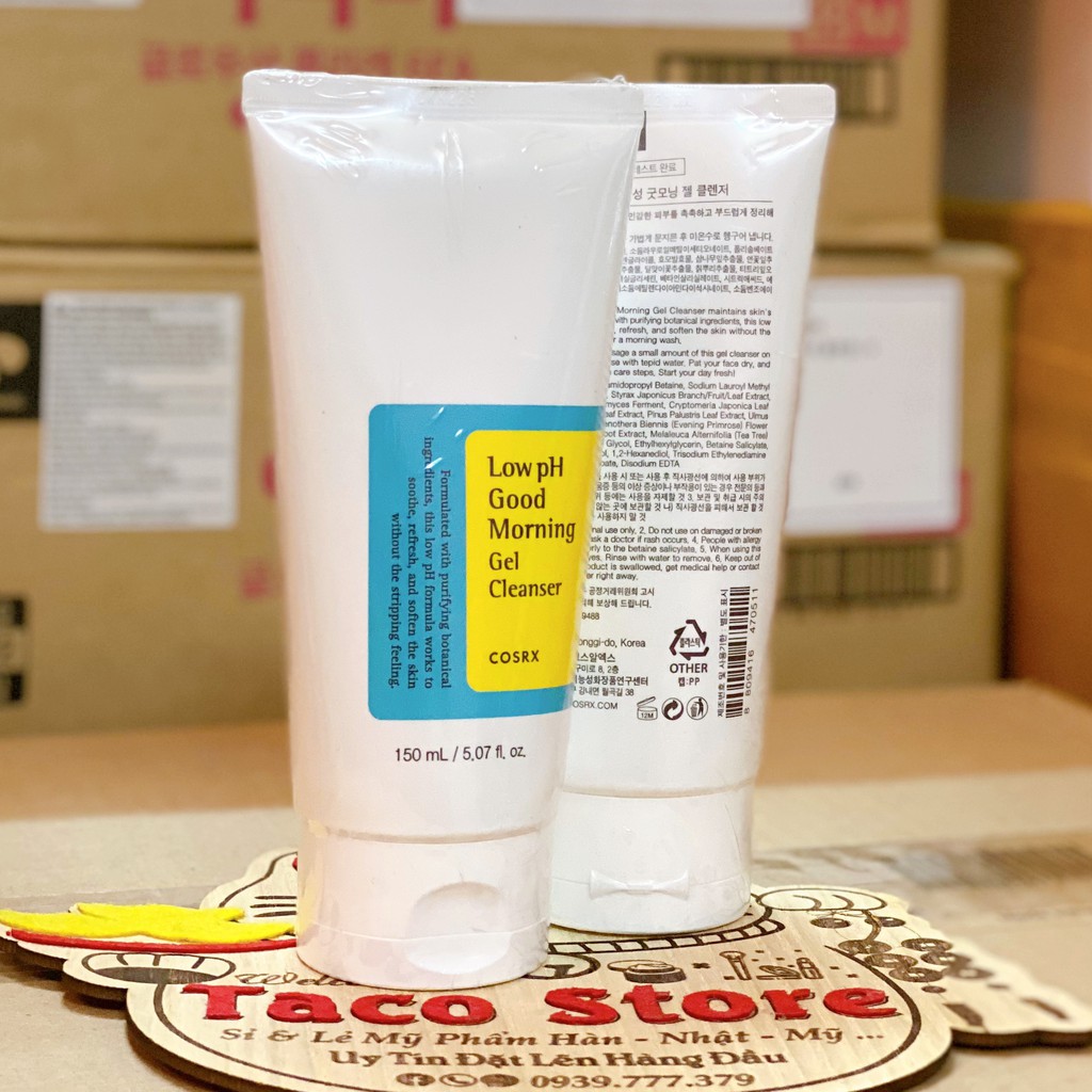Sữa Rửa Mặt Cosrx Low pH Good Morning Gel Cleanser Tacostore