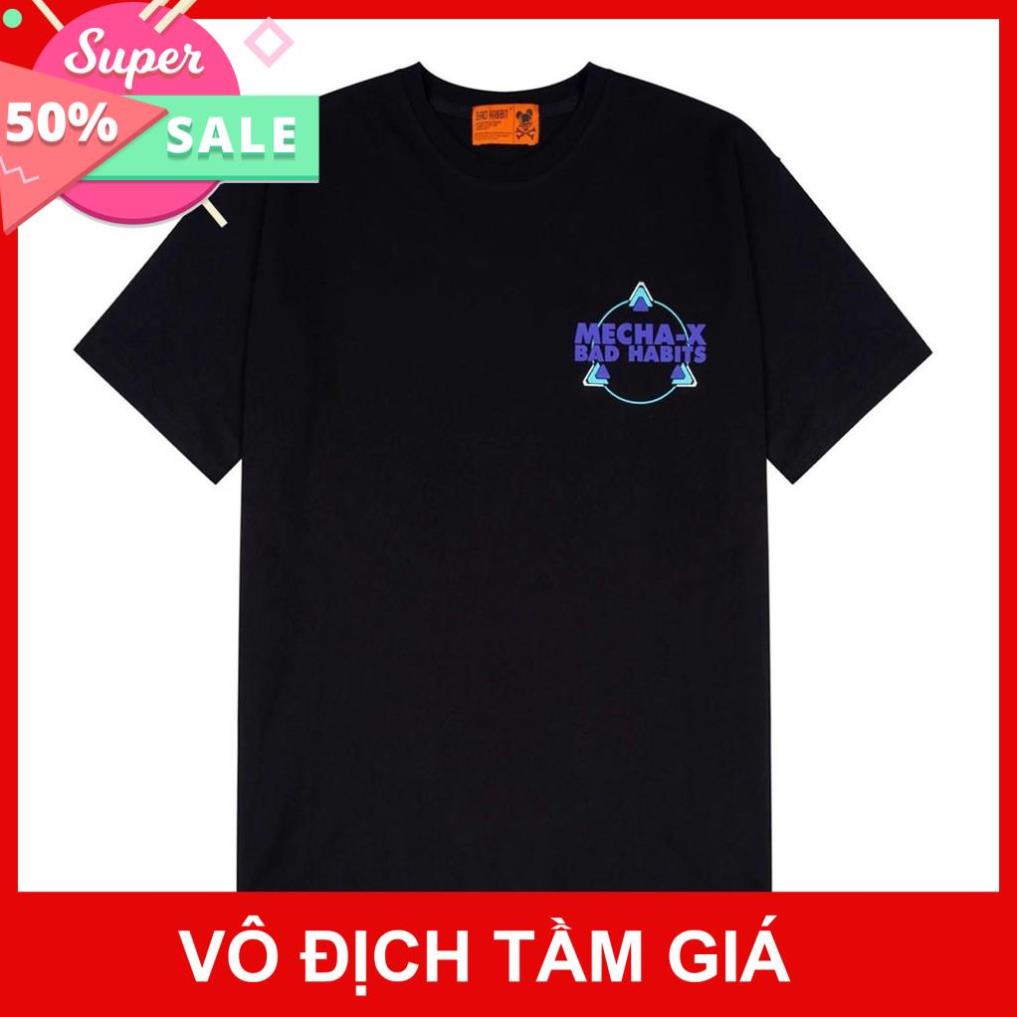 Áo Thun Tay Lỡ Unisex MECHA-X BAD HABITS, Form Rộng Phù Hợp Cho Cả Nam Nữ, Haihaishop.