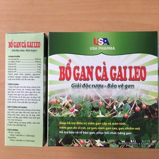 Viên uống Bổ gan CÀ GAI LEO - hộp ngắn