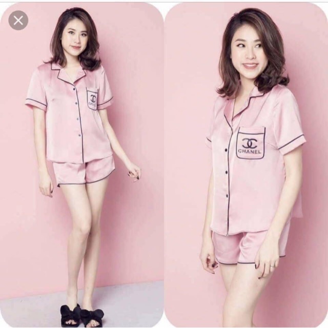 BỘ LỤA quần đùi nữ