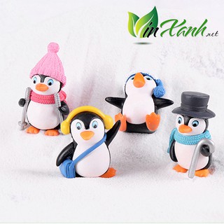 Phụ kiện trang trí chim cánh cụt sành điệu