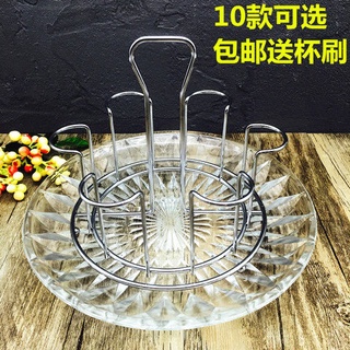 Gia dụng có khay 6 khay đựng cốc nước thủy tinh, khay đựng cốc thoát nước inox, khay đựng cốc sấy, giá úp cốc bia, bộ úp
