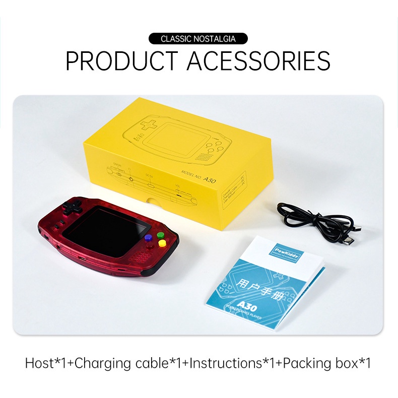 Máy chơi game Powkiddy A30 2022- Chơi game PS1/GBA/FC/SFC/NEOGEO/SEGA…