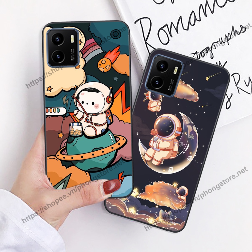 Ốp lưng Vivo Y15s vũ trụ phi hành gia cực hot siêu cute-rẻ-bền
