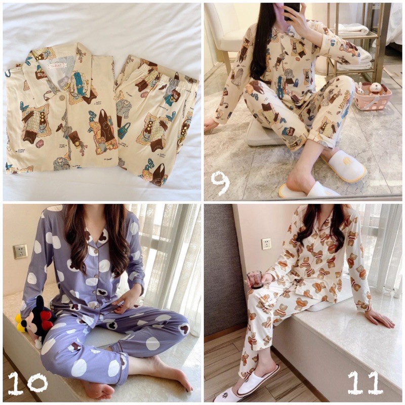 Bộ ngủ pijama qccc mẫu dài tay #165k | BigBuy360 - bigbuy360.vn