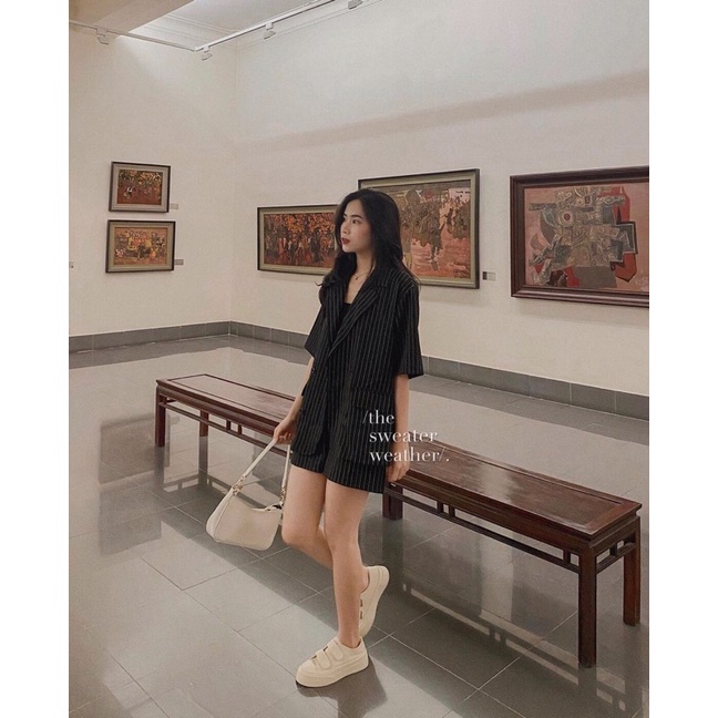 Set BLAZER Mix Quần Sooc Siêu Đỉnh Cho Nữ | BigBuy360 - bigbuy360.vn