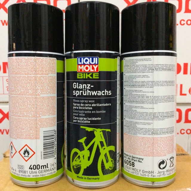 Xe Đạp - Liqui Moly Bike Gloss Spray Wax 6058 Đánh Bóng - Phủ Bóng Mọi Màu Sơn Xe Đạp Made in Germany