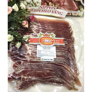 DĂM BÔNG KHÔ PARMA HAM CẮT LÁT (JAMBON)(500GR/GÓI) - PARMA STYLE DRY PORK ROUND END SLICED