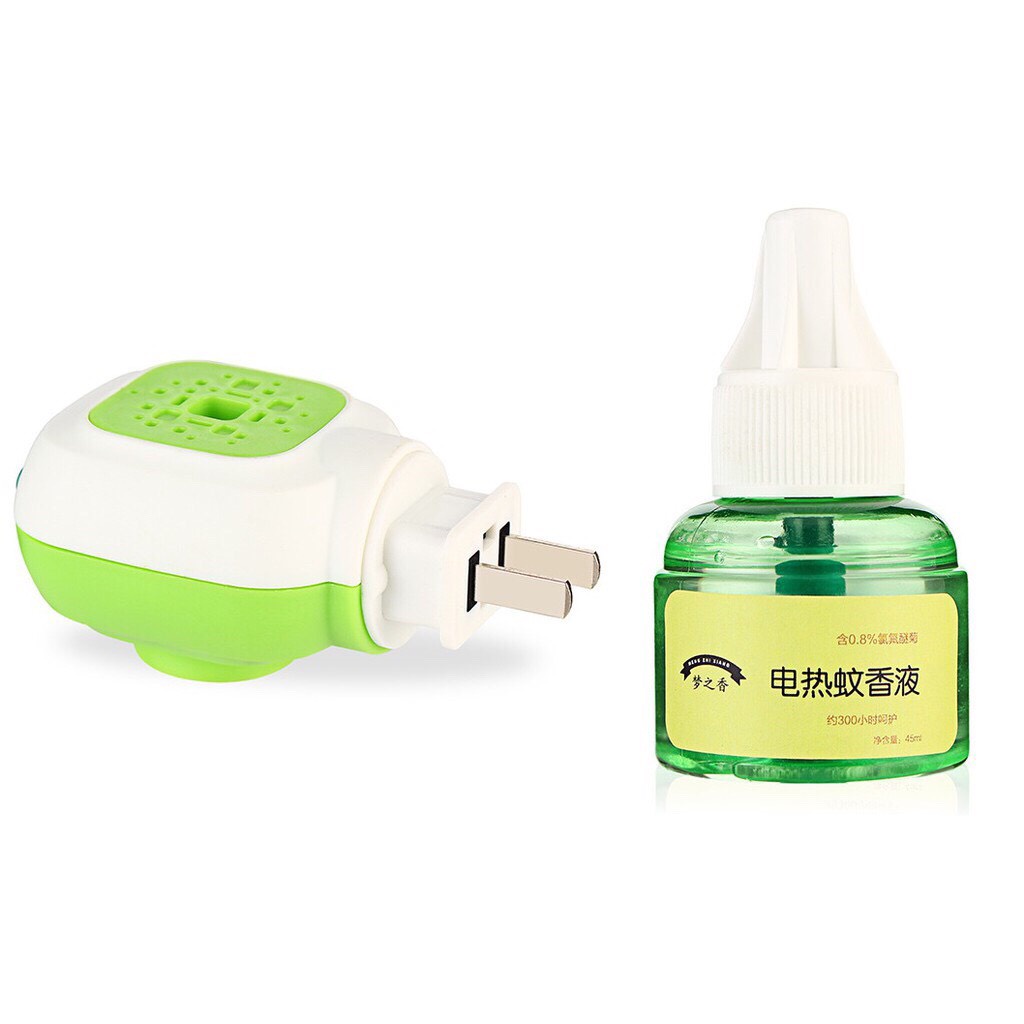 Bộ Đèn Tinh Dầu Đuổi Muỗi Không Mùi An Toàn cho Gia Đình ( Bộ 1 Củ + 2 Chai Tinh Dầu 45ml)