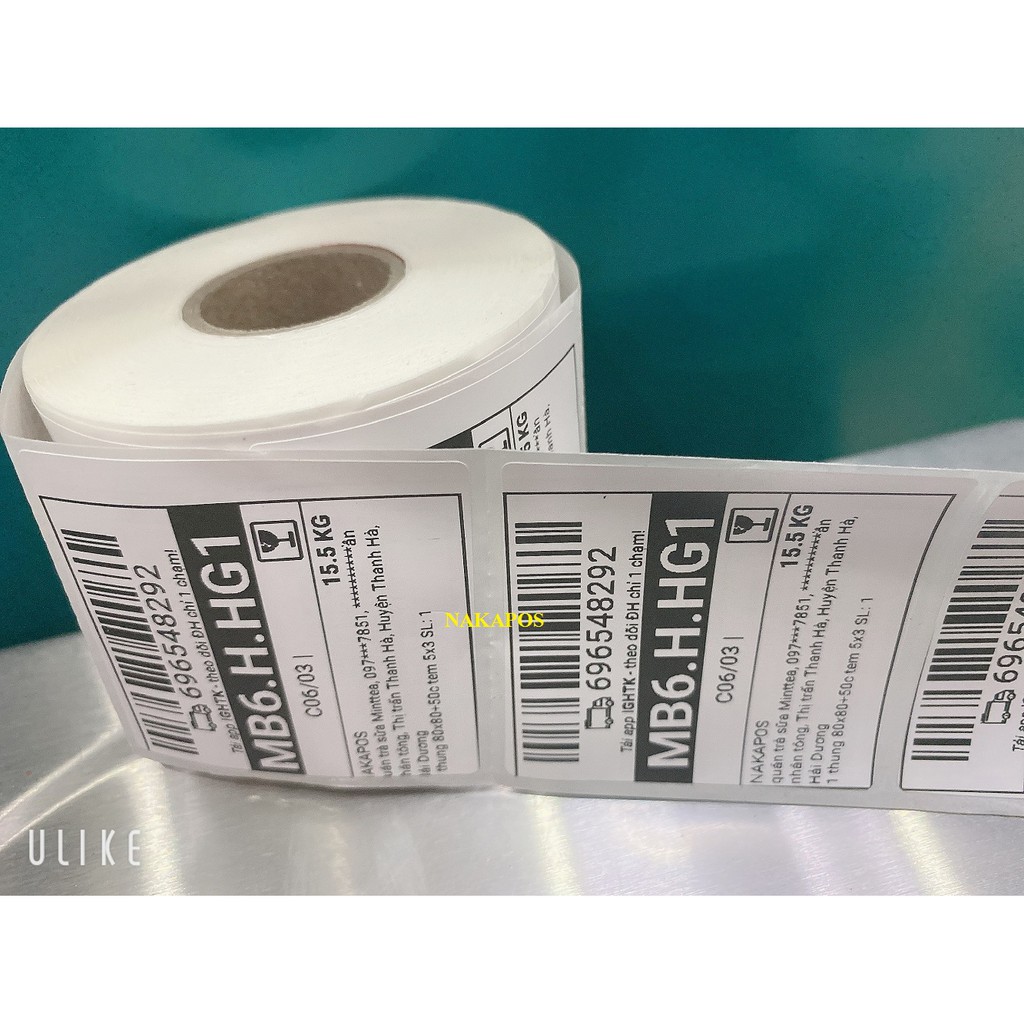 500 Tem in vận đơn GHTK 49x50 25M